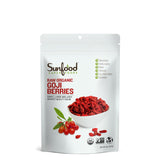 Sunfood Superfoods Raw Organic Goji Berries - Goji Berry, Sun Dried Wolfberry for Trail Mix, Snack, Smoothie, Yogurt, Oatmeal, Certified USDA Organic, Vegan, Gluten Free, Non GMO - 8 oz Bag
